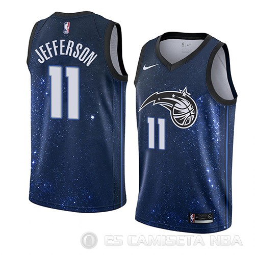 Camiseta Amile Jefferson #11 Orlando Magic Ciudad 2018 Azul - Haga un click en la imagen para cerrar